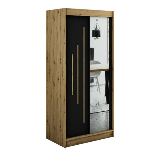 Leto Y2 Sliding Door Wardrobe 100cm