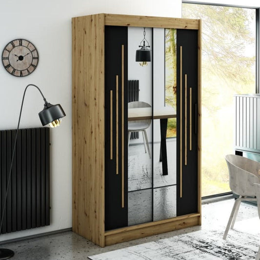 Leto Y1 Sliding Door Wardrobe 120cm
