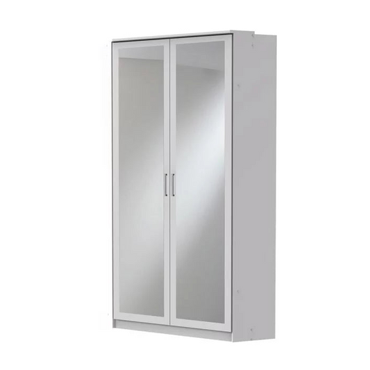 Corner Wardrobe COMODO 2 Door Wardrobe White 95cm