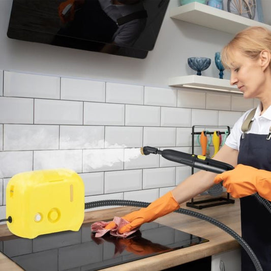 1600W Portable Steam Cleaner with 1L Water Tank-Yellow