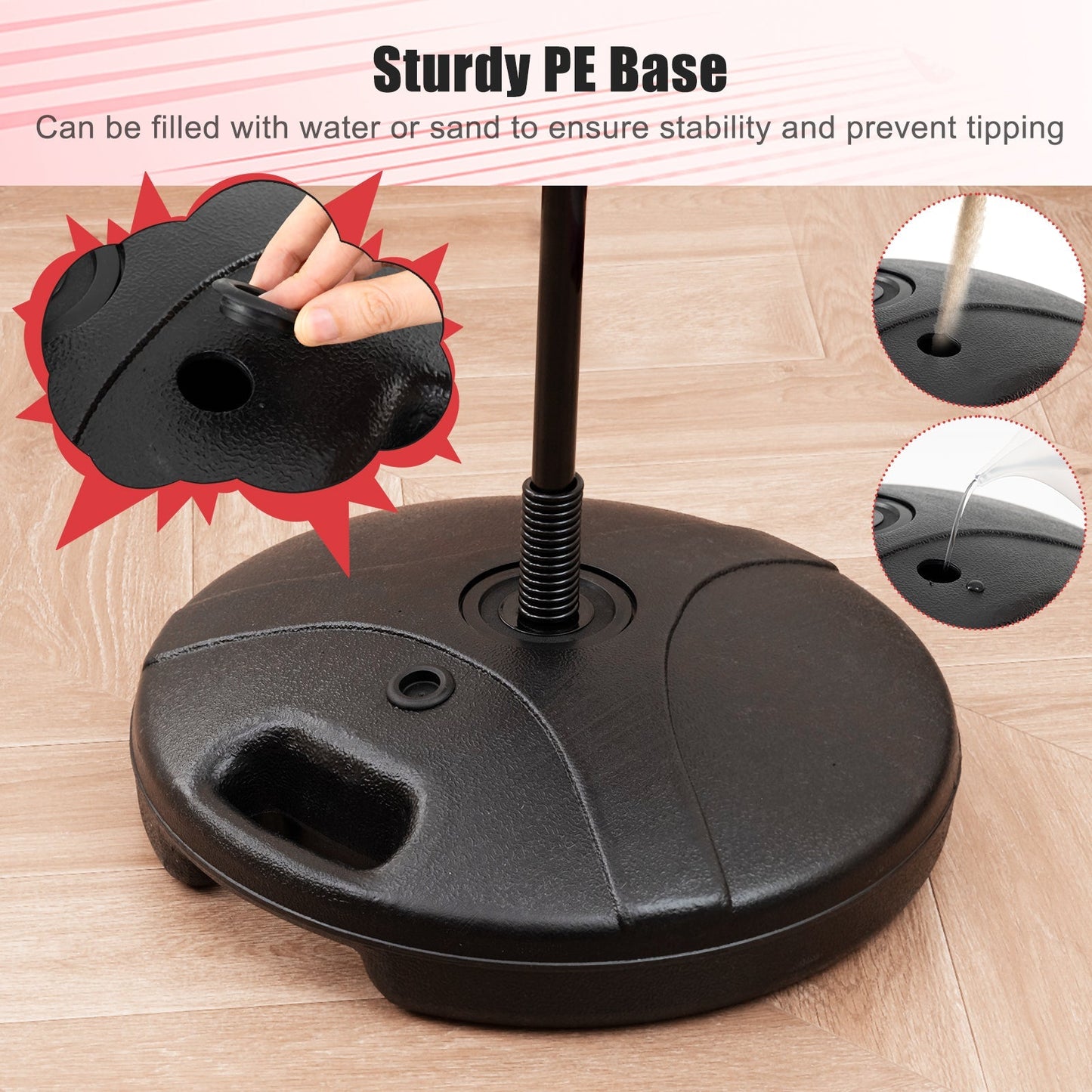 Kids Adjustable Stand Punching Bag Toy Set with Boxing Glove