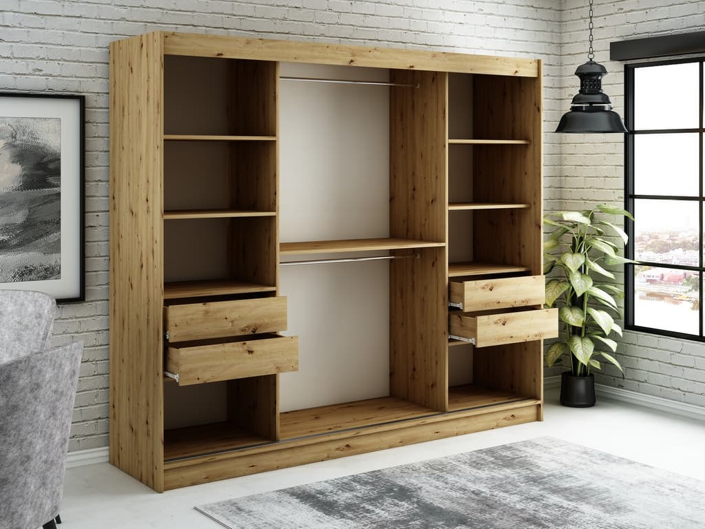 Leto V4 Sliding Door Wardrobe 250cm