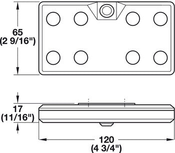 Battery operated interior LED for Sliding Door Wardrobes
