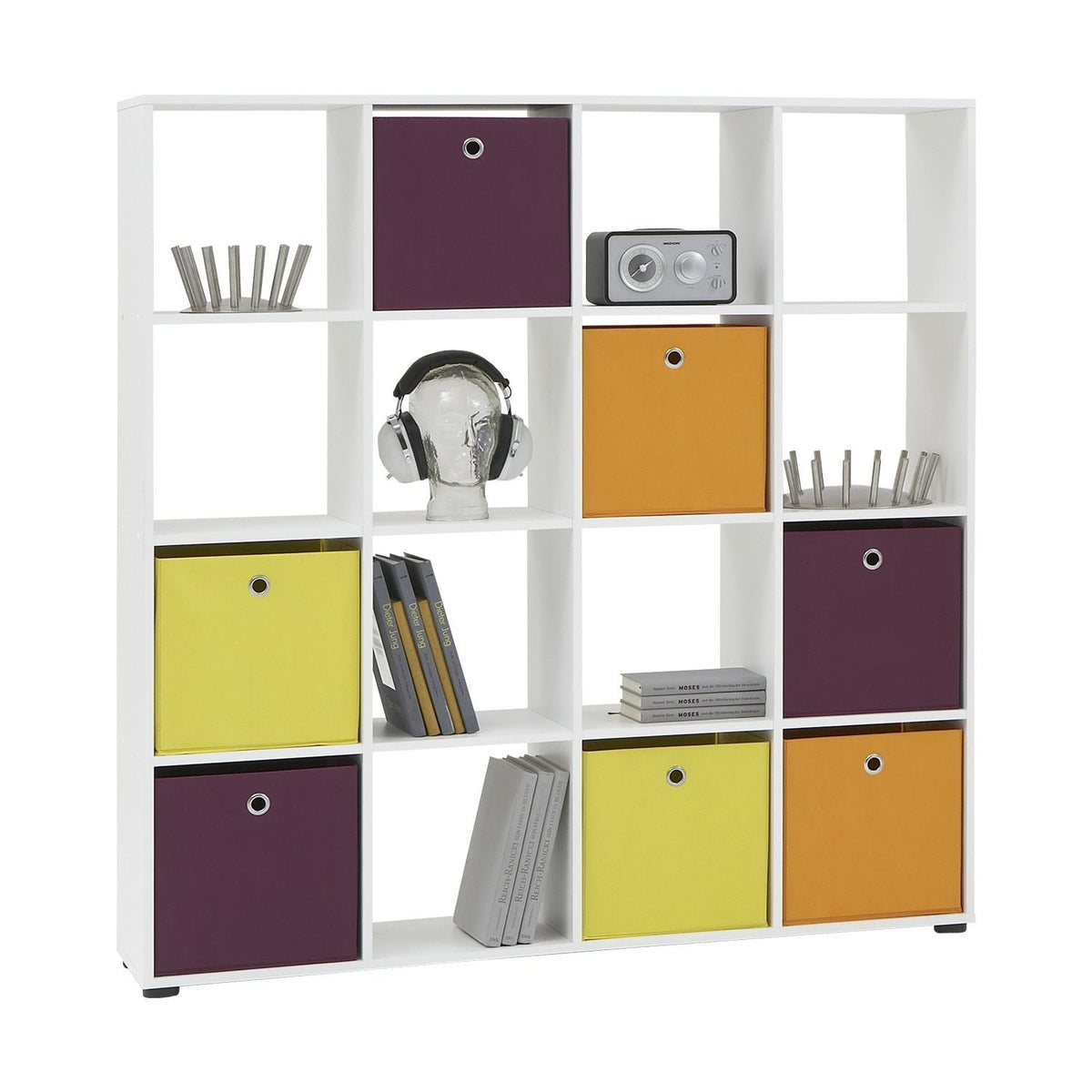 Mega 6 White Storage Cubed Room Divisor