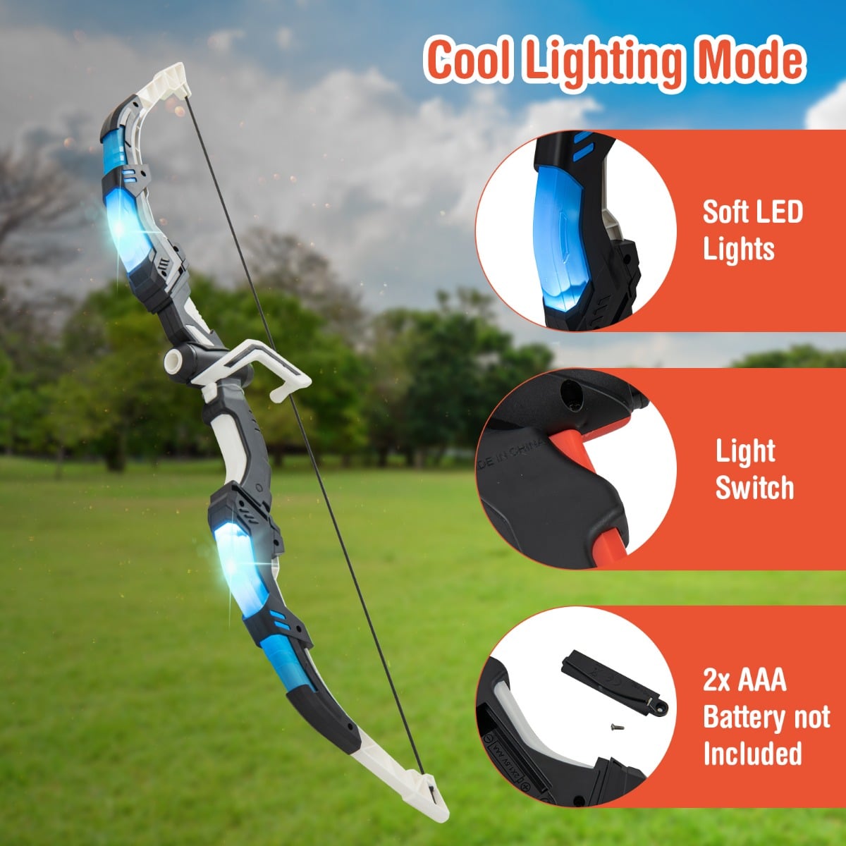 Kids Bow and Arrow Set with 20 Suction Cup Arrows