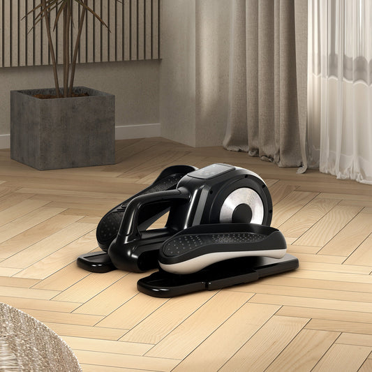 SPORTNOW Under Desk Electric Elliptical Machine for Home, Sit Down Pedal Exerciser for Seniors with 12 Programs, LCD Monitor, Compact with Remote Control & Non-Slip Pad