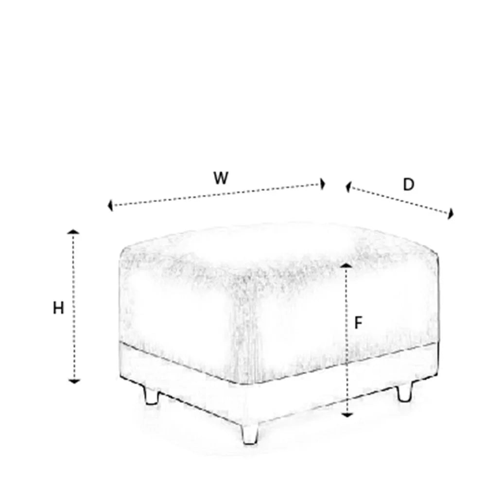 Jill Jumbo Footstool - Grey