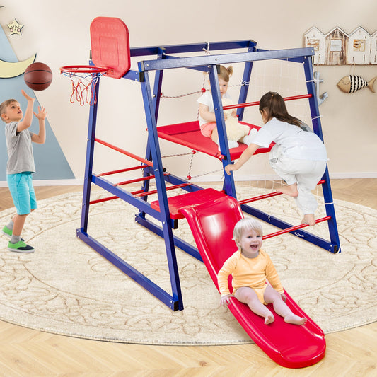 7 In 1 Kids Jungle Gym Set for Toddlers Ages 3-7