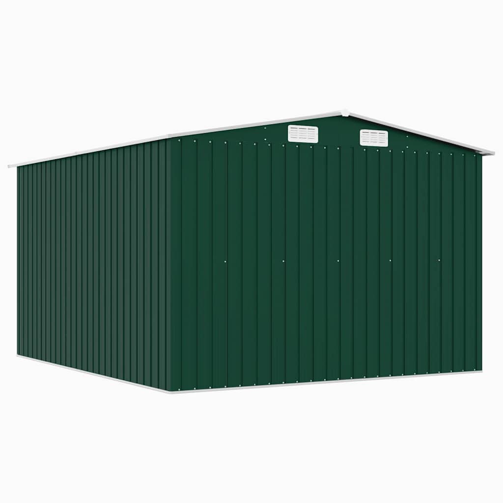 vidaXL Garden Shed 257x298x178 cm Metal Green 6