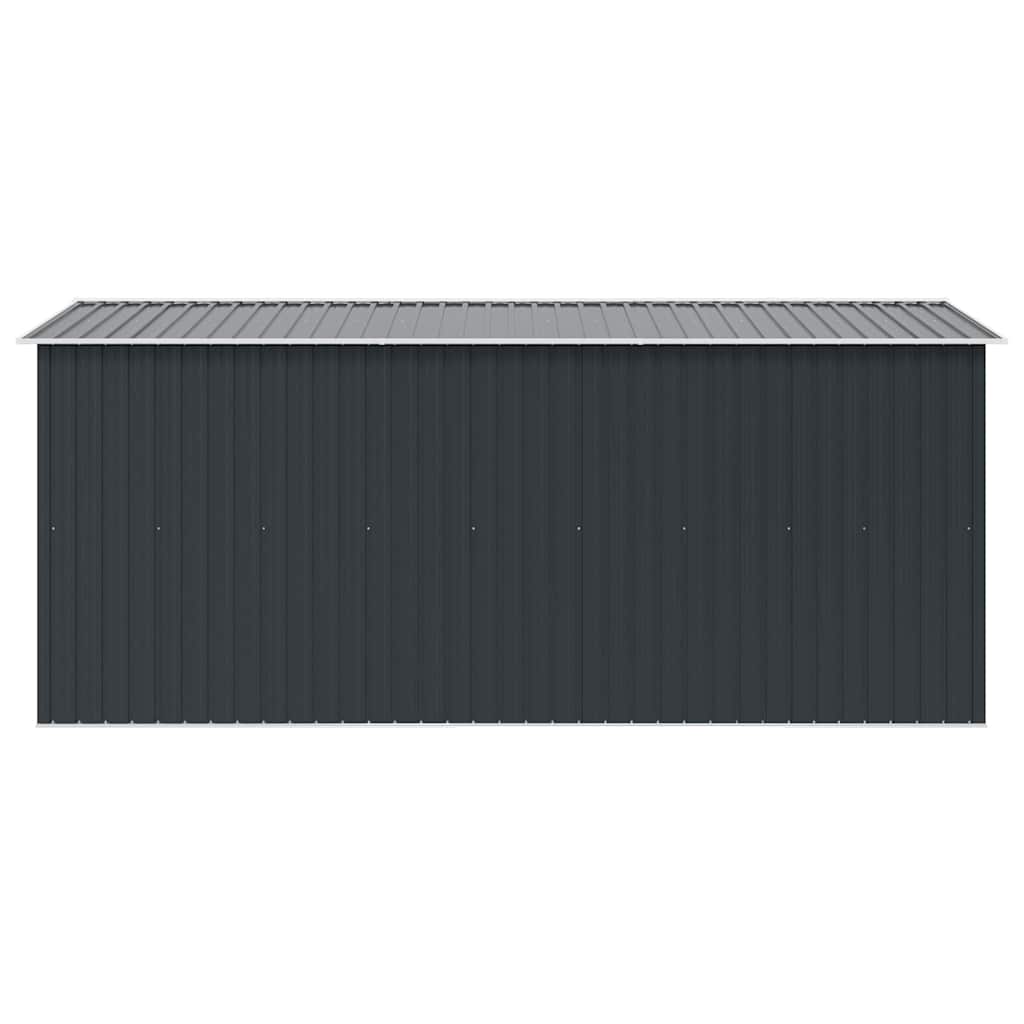vidaXL Garden Shed 257x392x181 cm Metal Anthracite 6