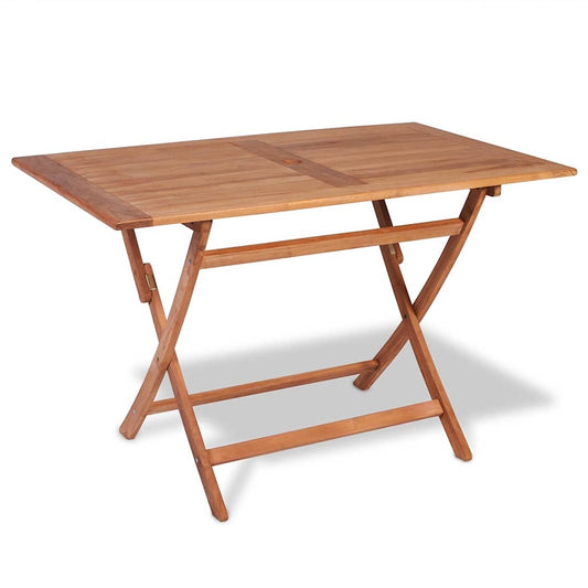 vidaXL 5 Piece Garden Dining Set Solid Teak Wood 2
