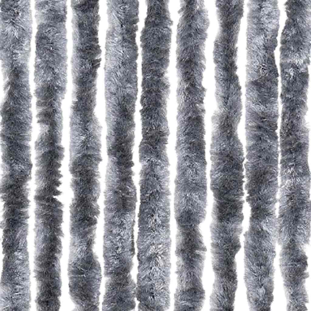Insect Curtain 90x220 cm Chenille Silver
