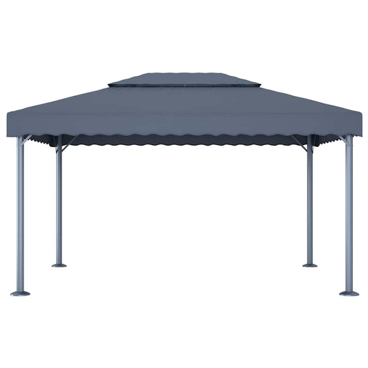 vidaXL Gazebo | Anthracite | Aluminium | 400x300 cm | UV-resistant materials 2