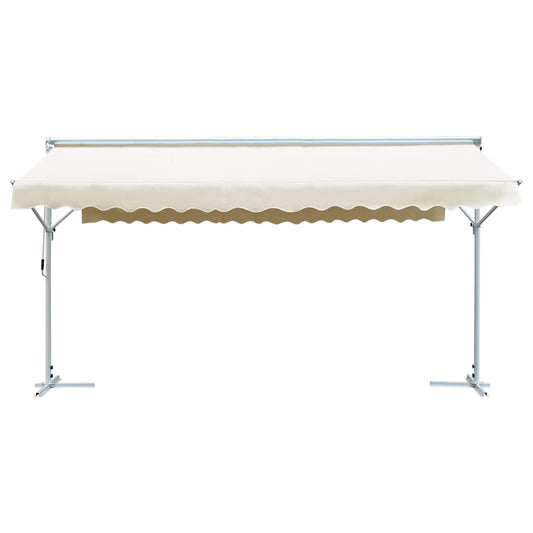 145884 vidaXL Free Standing Awning 600x300 cm Cream 2