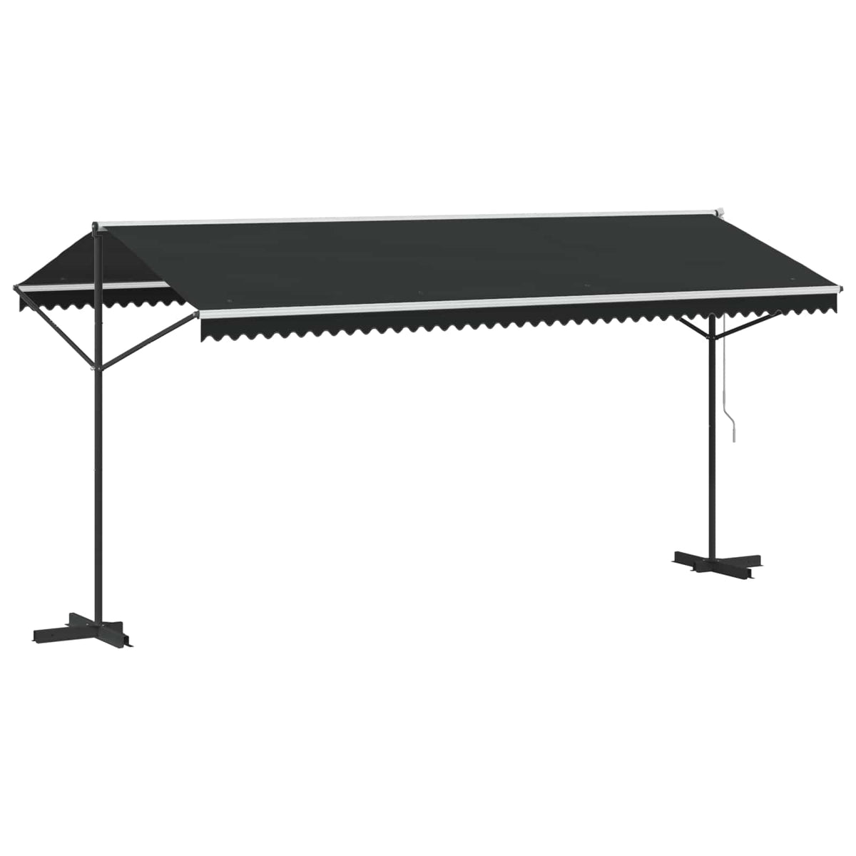145887 vidaXL Free Standing Awning 500x300 cm Anthracite 6