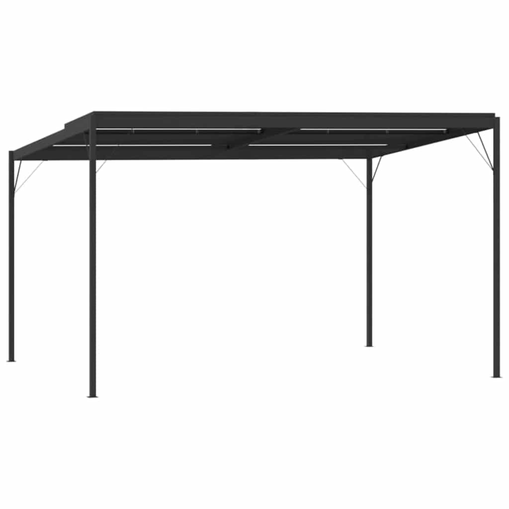 vidaXL Gazebo with Roof Anthracite 4x3x2,5 m Aluminium and Steel 6