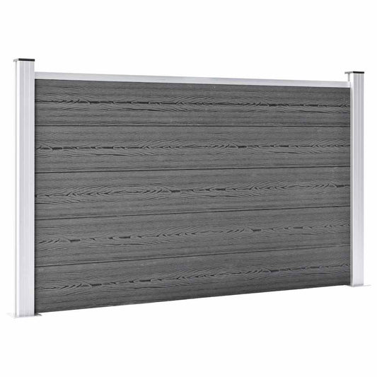 vidaXL Garden Fence WPC 872x106 cm Grey 2