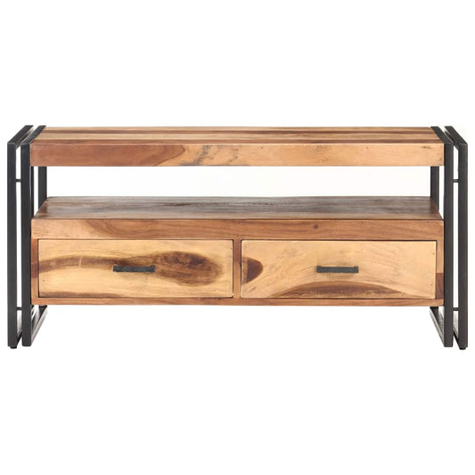 vidaXL Coffee Table 100x55x45cm Solid Acacia Wood 2
