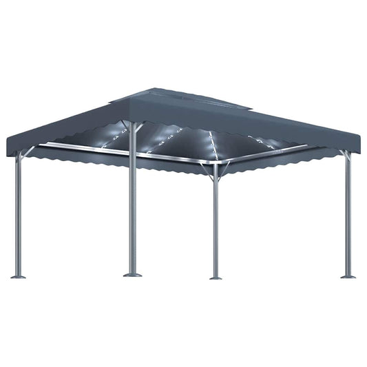 vidaXL Gazebo | Anthracite | Aluminium, Steel, Oxford Fabric with PA coating 2