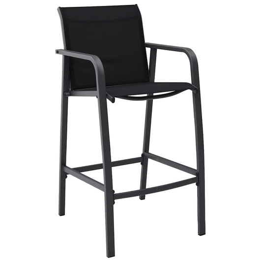 5 Piece Garden Bar Black