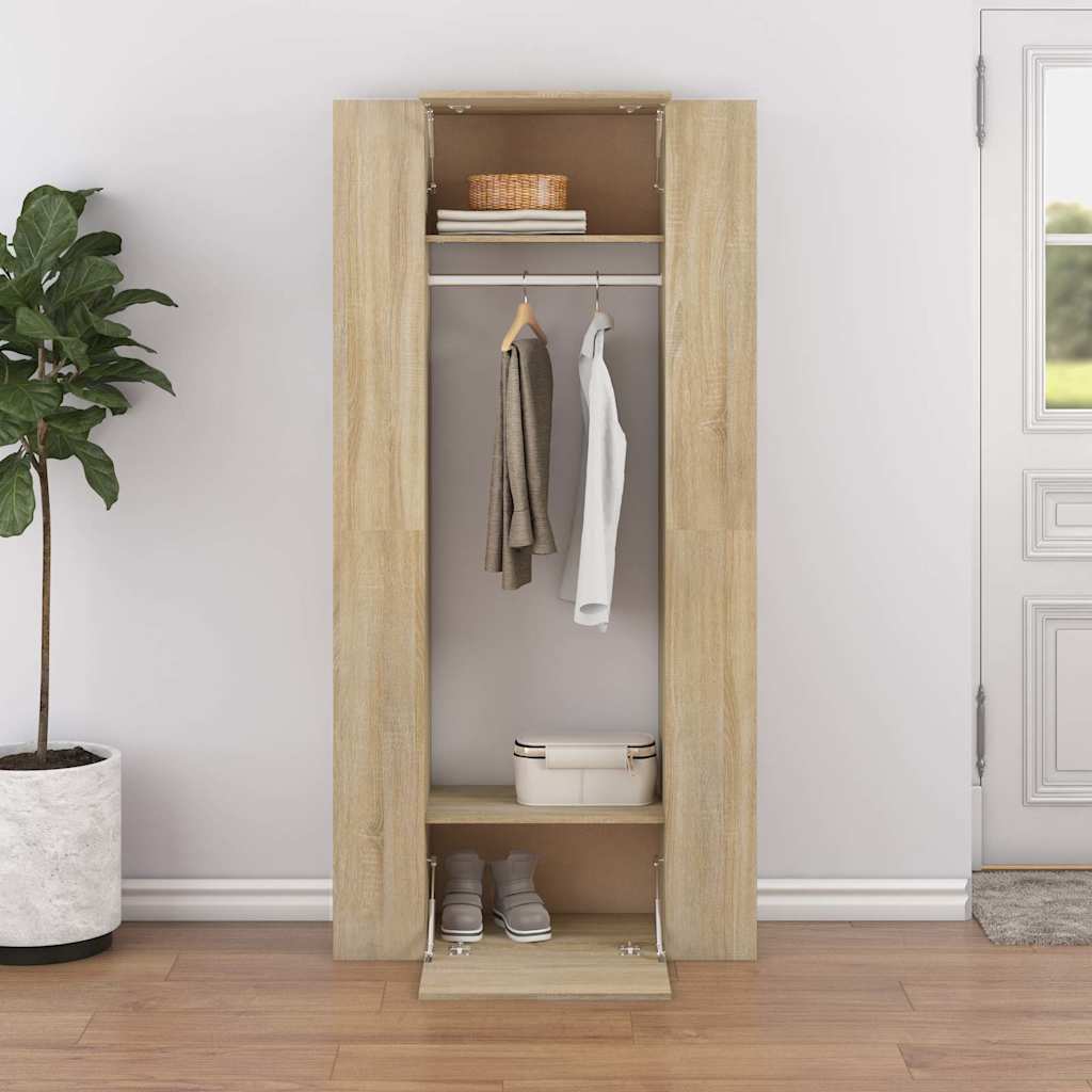 Hallway Cabinets 2 pcs Engineered Wood Sonoma oak