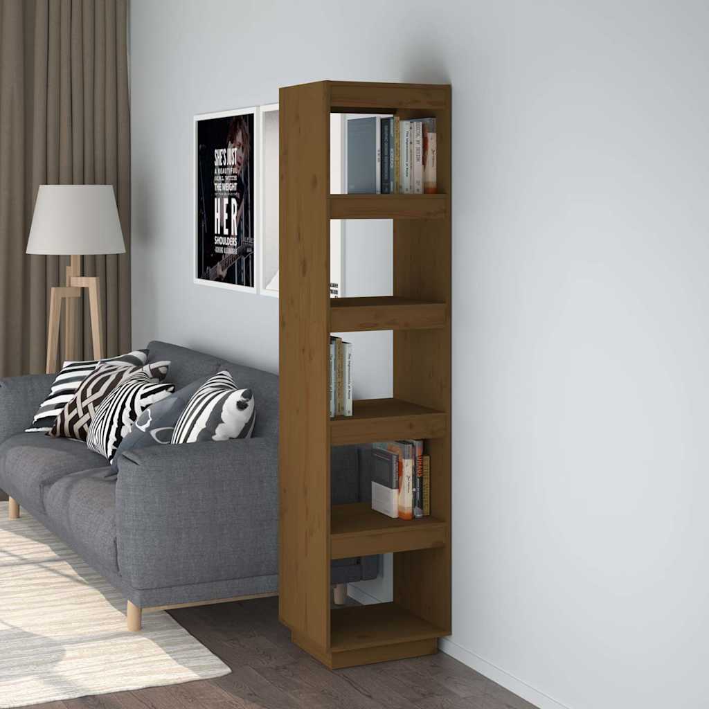 Book Cabinet 40x35x71 cm Solid Wood Pine Honey brown