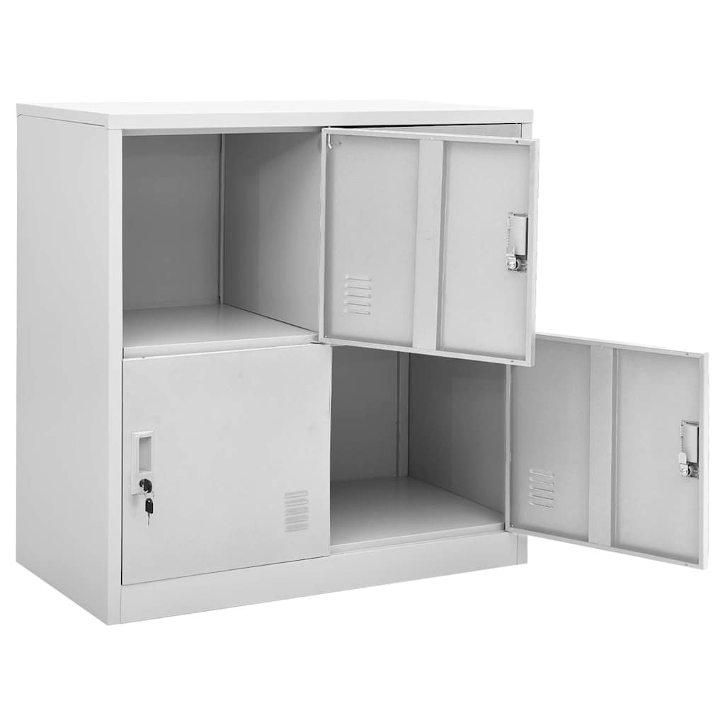 vidaXL Locker Cabinets 5 pcs Light Grey 90x45x92,5 cm Steel 6