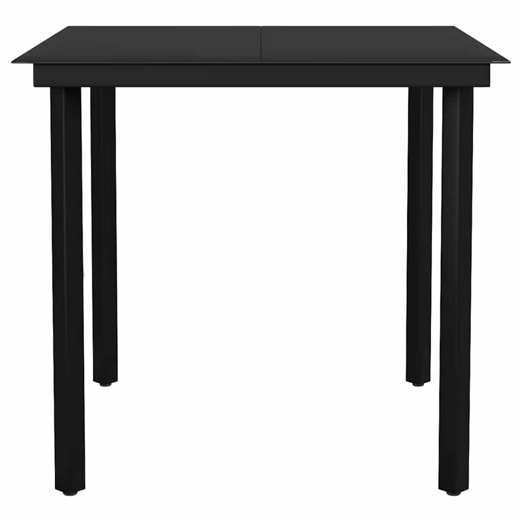 vidaXL 5 Piece Garden Dining Set Black 6