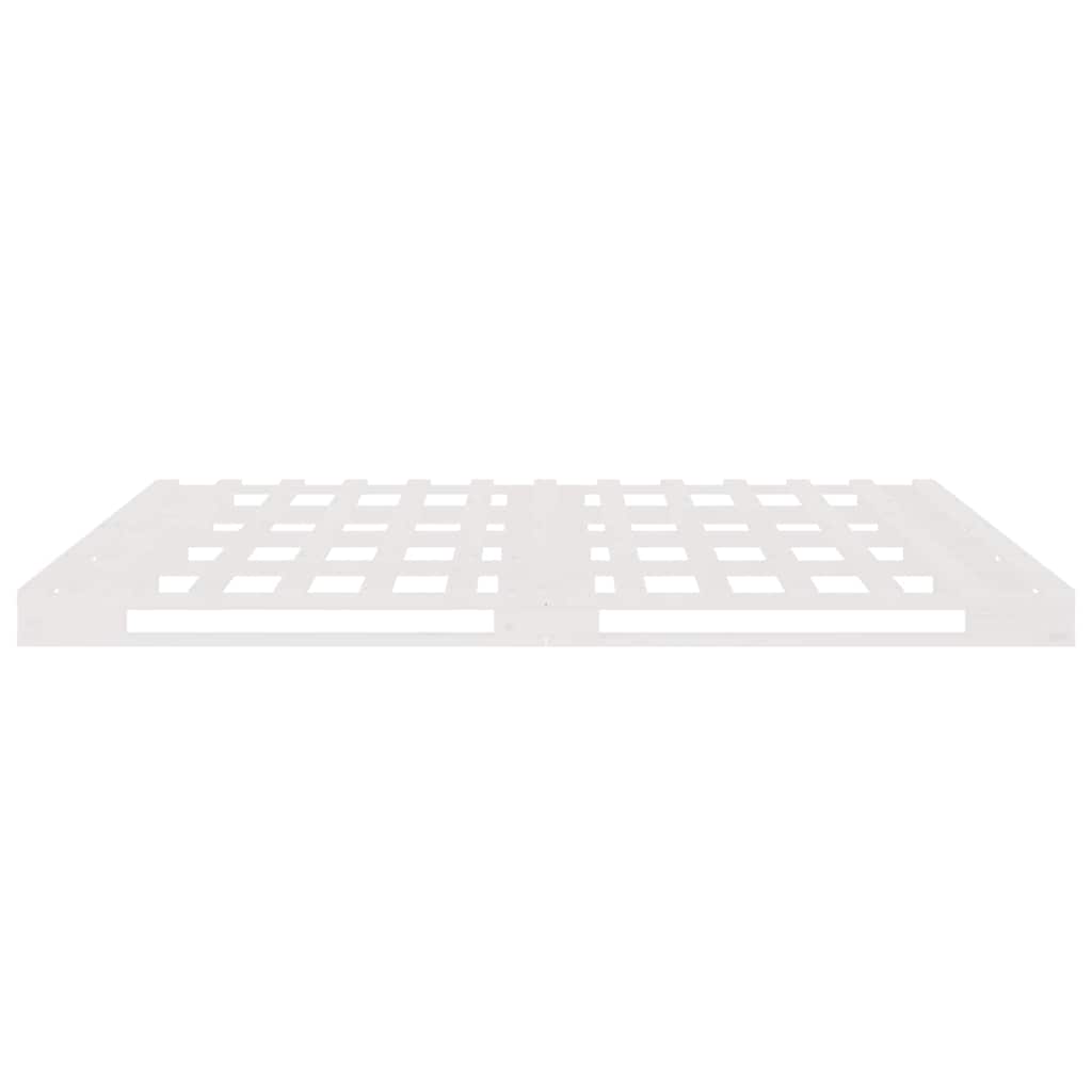 Pallet Bed without Mattress Solid Wood Length 200 cm White 140 cm