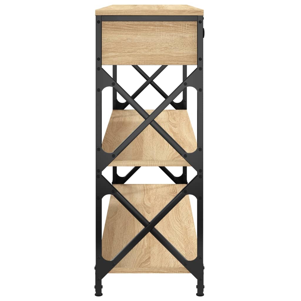 Console Table 75x28x75 cm Engineered Wood Sonoma oak 100 cm
