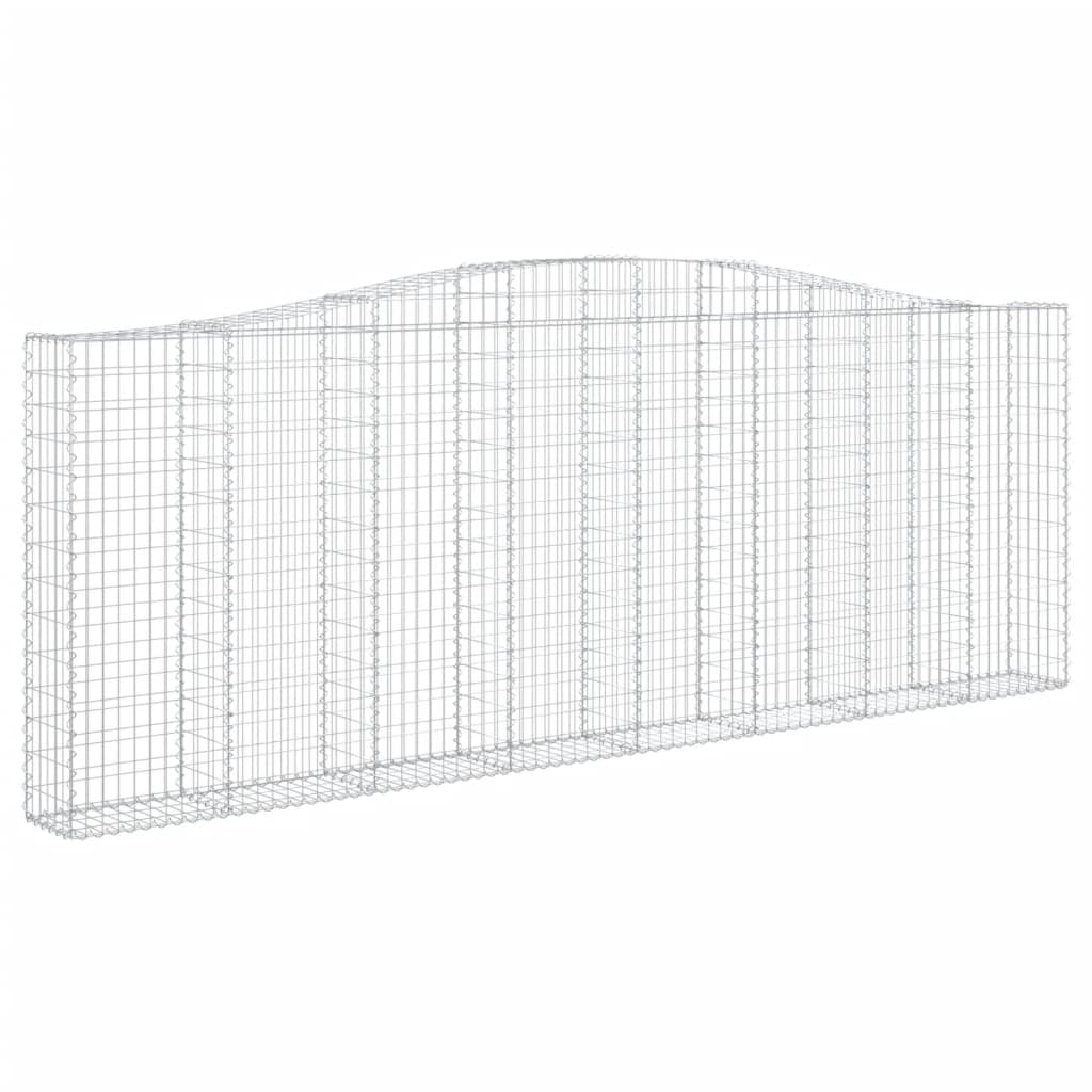 Arched Gabion Baskets Galvanised Iron 10 400 x 30 x 40/60–400 x 50 x 220/240 cm 400 x 30 x 140/160 cm