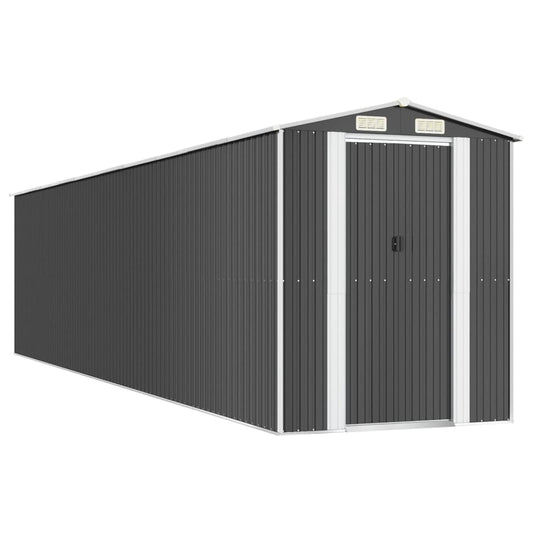vidaXL Garden Shed Anthracite 192x855x223 cm Galvanised Steel 2