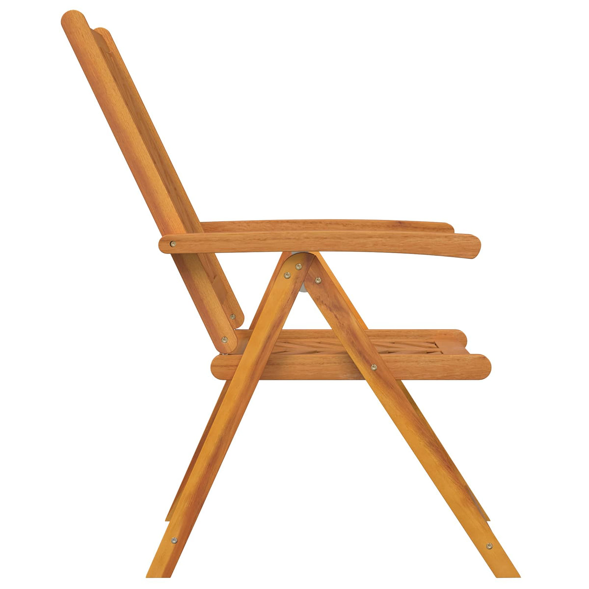 Garden Chair Brown Solid Acacia Wood 8