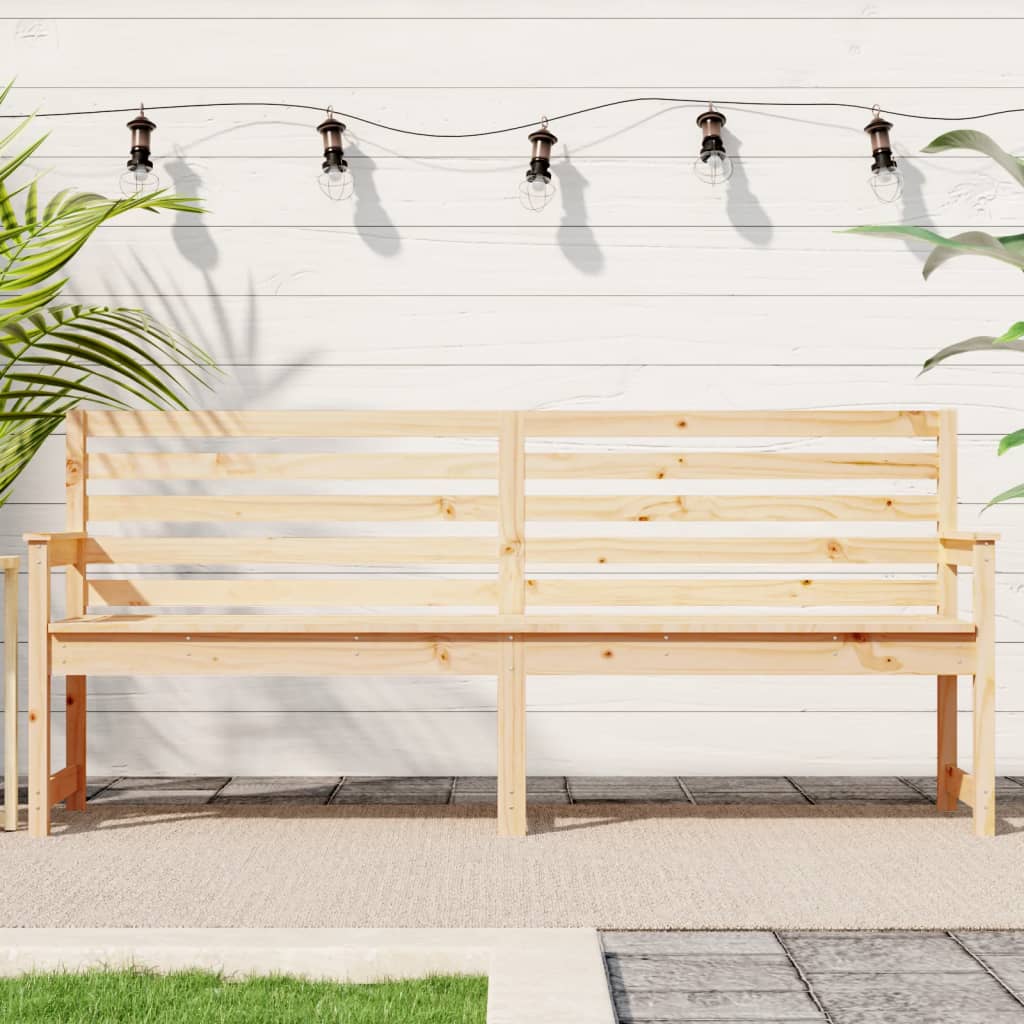 Garden Bench 109x48x91,5 cm Solid Wood Pine 203.5 x 48 x 91.5 cm