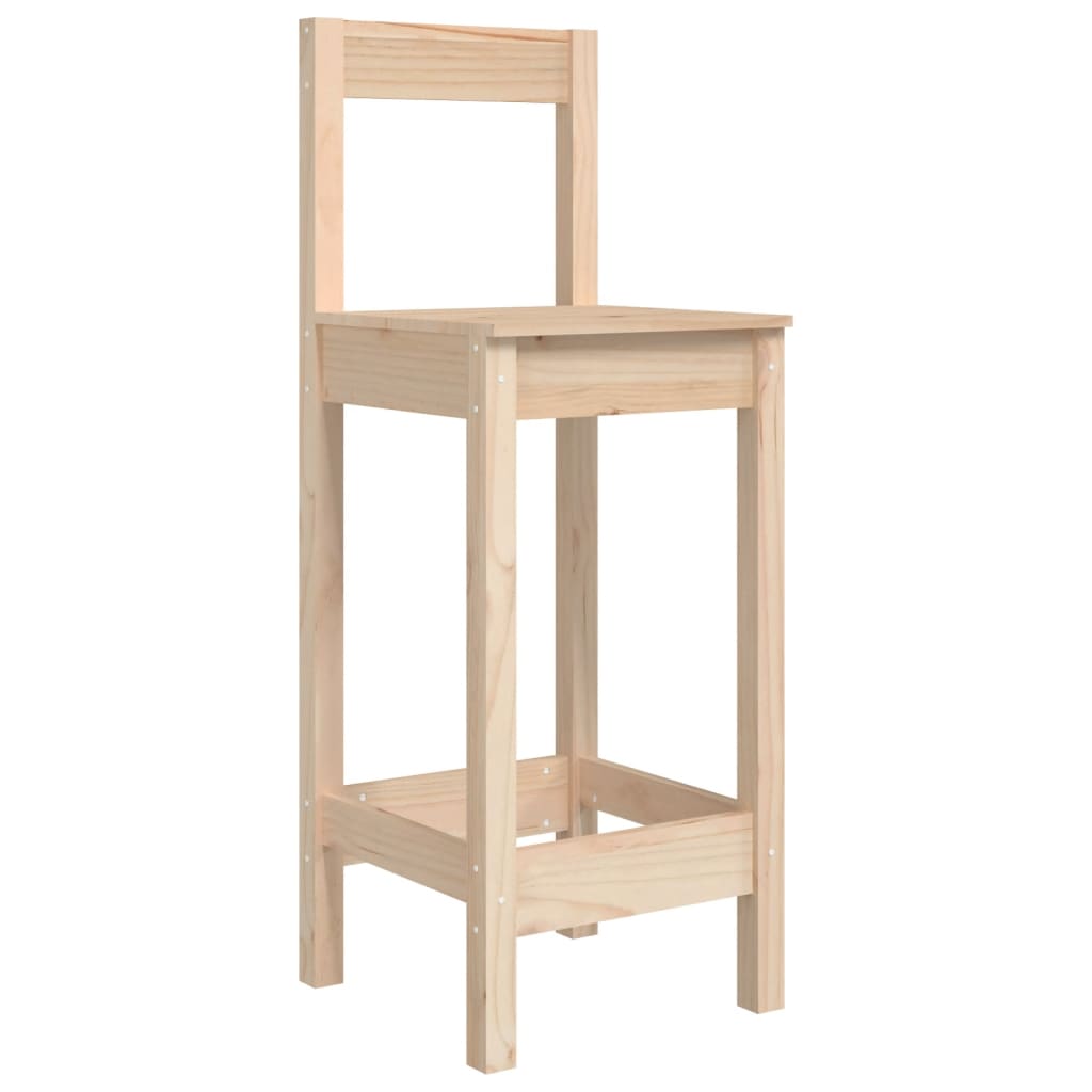 vidaXL 9 Piece Garden Bar Set Solid Wood Pine 6