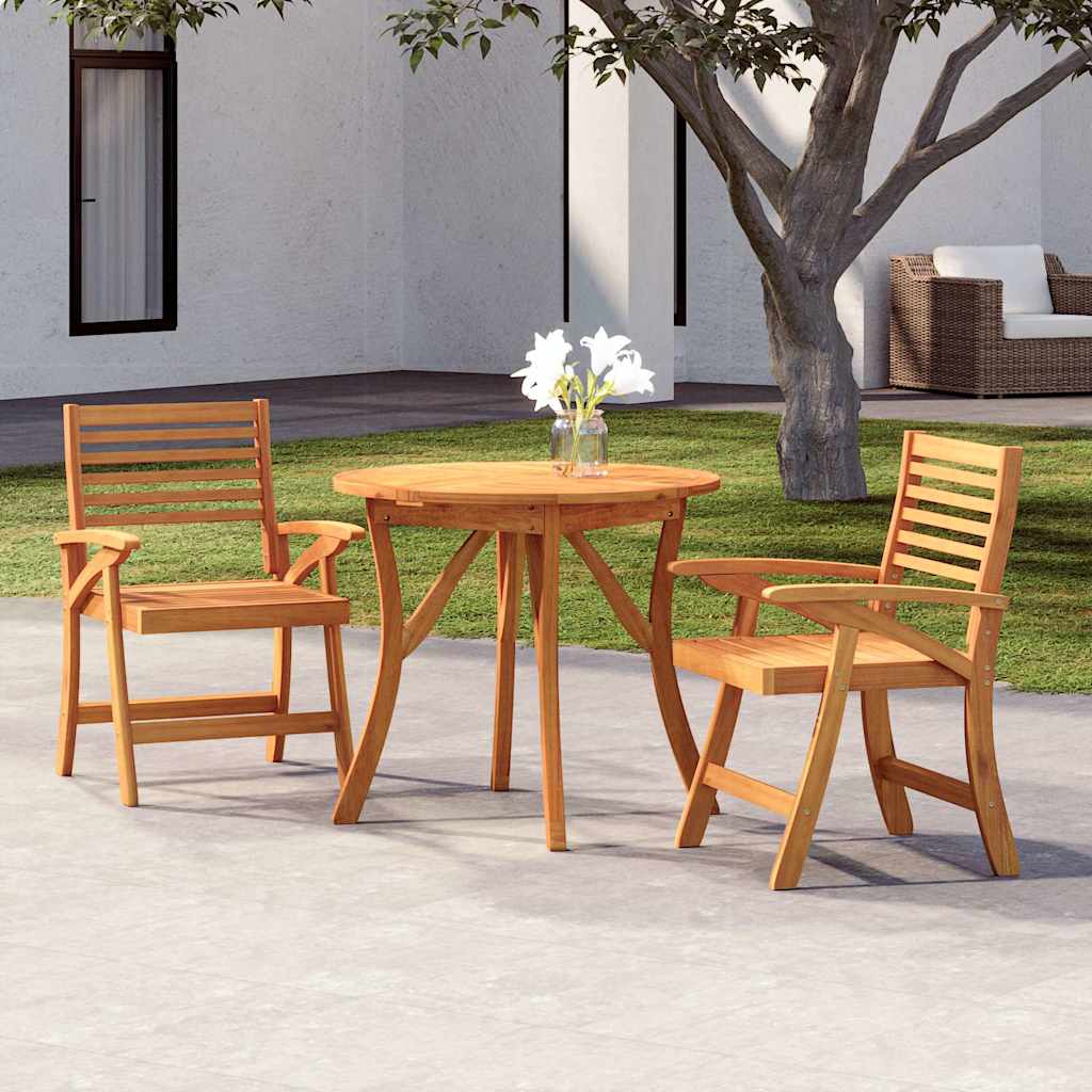 vidaXL 5 Piece Garden Dining Set Solid Wood Acacia
