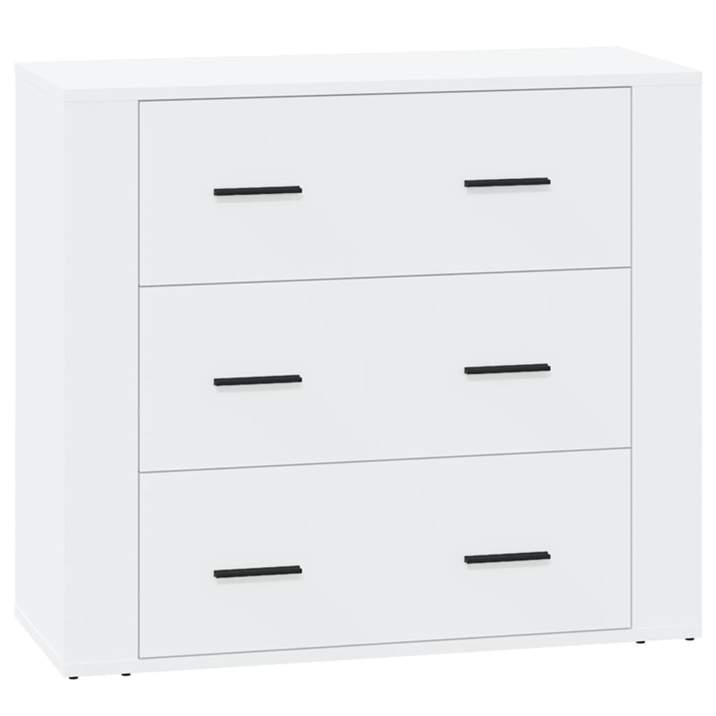 vidaXL Sideboards 3 pcs White Engineered Wood 6