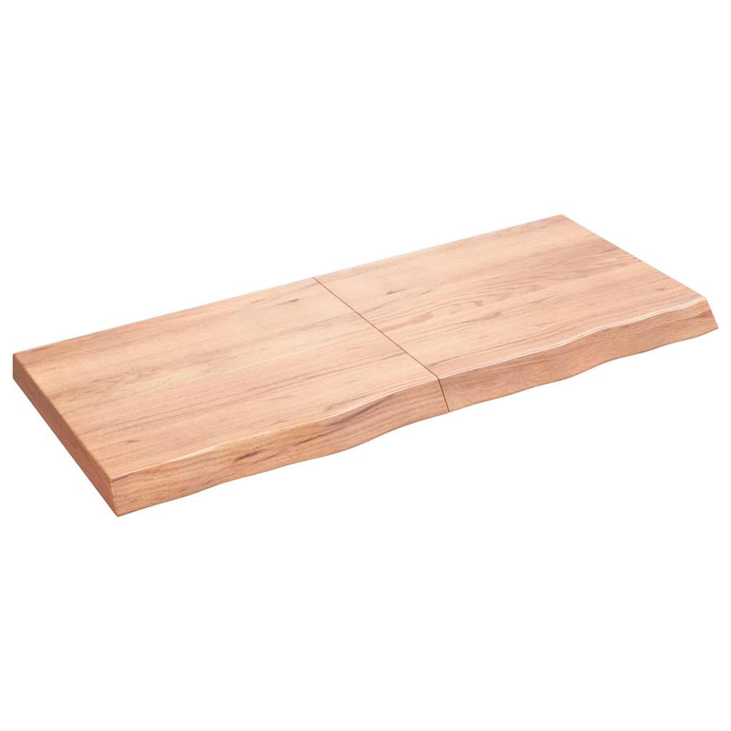 Table Top 60x50x(2-6) Treated Solid Wood Oak Light Brown 120 cm