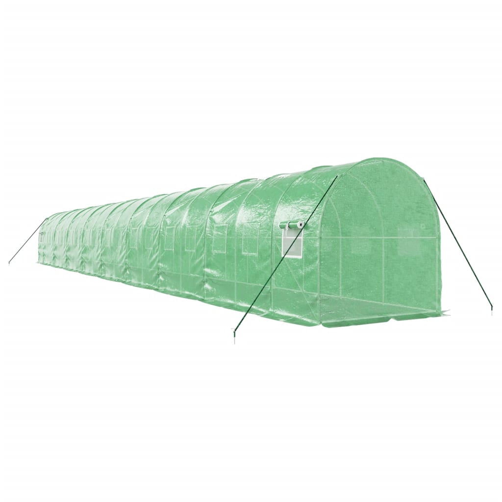 vidaXL Greenhouse with Steel Frame Green 36 m² 18x2x2 m 6
