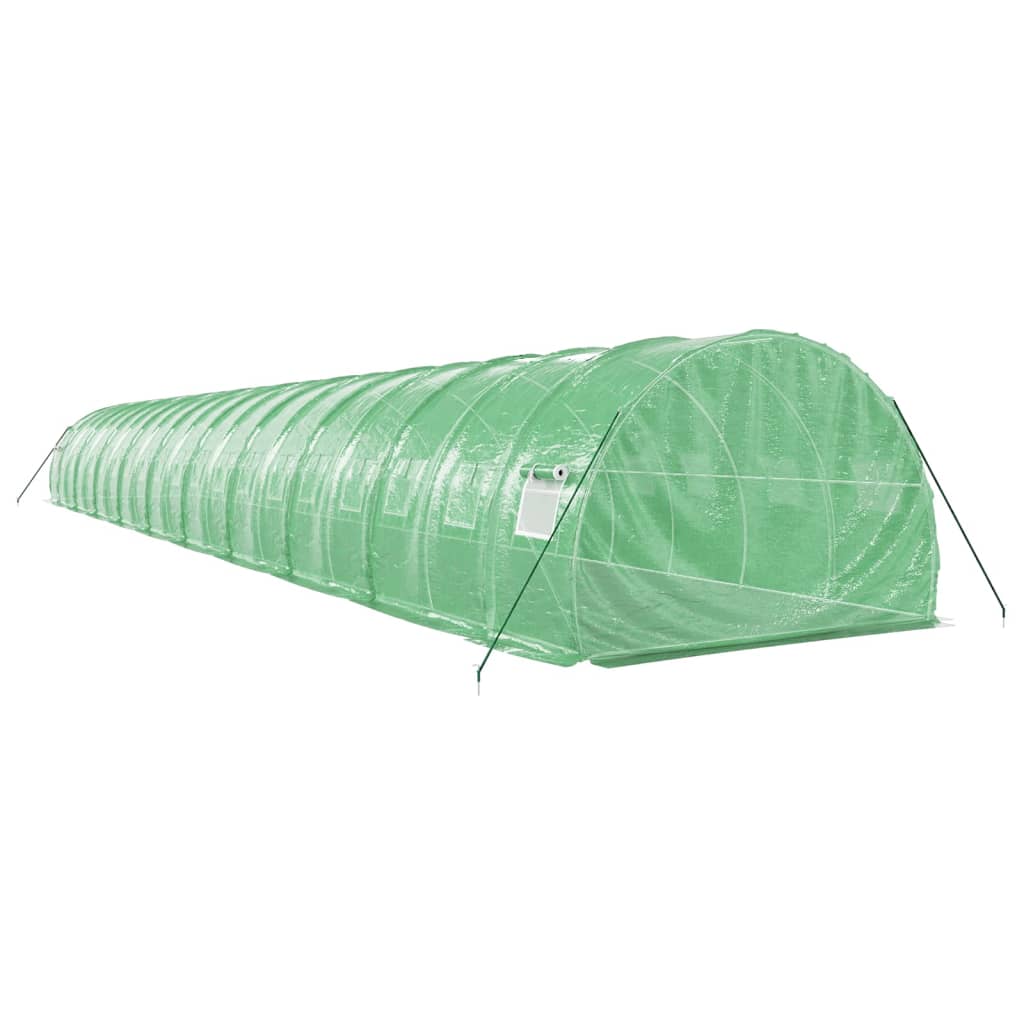 vidaXL Greenhouse with Steel Frame Green 60 m² 20x3x2 m 6