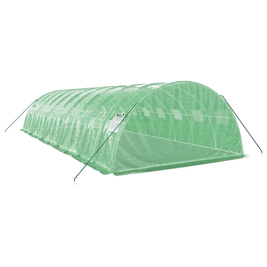 vidaXL Greenhouse with Steel Frame Green 40 m² 10x4x2 m 6
