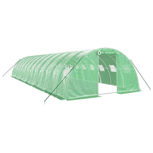 vidaXL Greenhouse with Steel Frame Green 48 m² 12x4x2 m 2