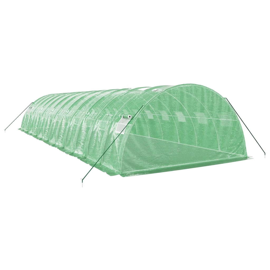 vidaXL Greenhouse with Steel Frame Green 48 m² 12x4x2 m 6