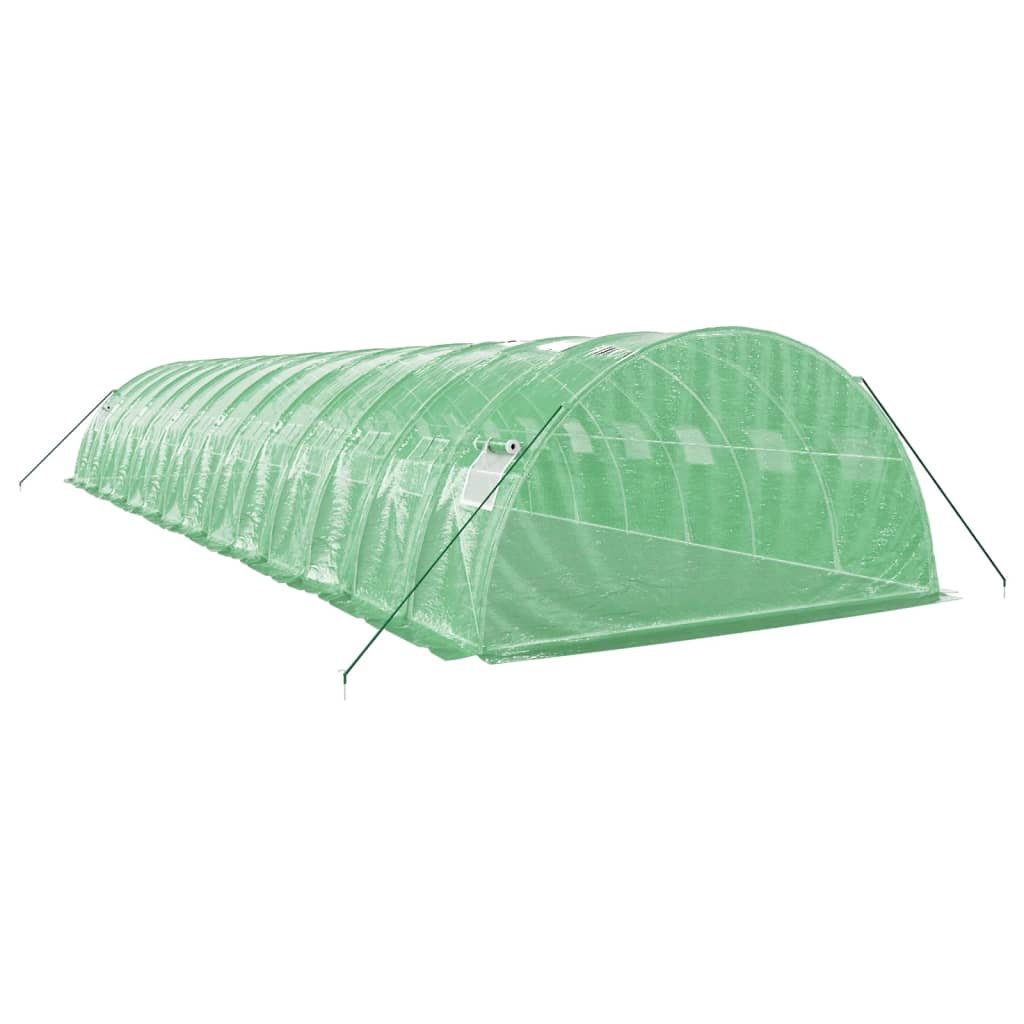 vidaXL Greenhouse with Steel Frame Green 56 m² 14x4x2 m 6
