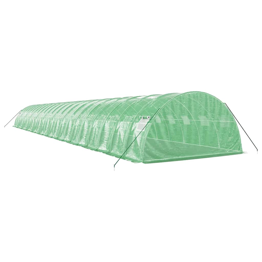 vidaXL Greenhouse with Steel Frame Green 88 m² 22x4x2 m 6