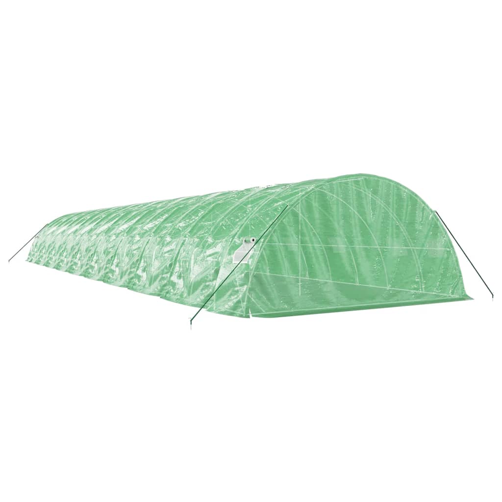 vidaXL Greenhouse with Steel Frame Green 100 m² 20x5x2,3 m 6