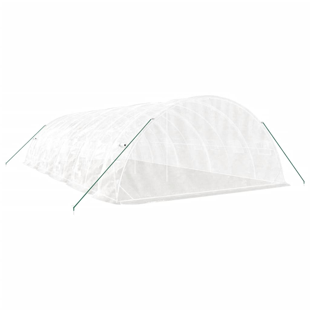 vidaXL Greenhouse with Steel Frame White 50 m² 10x5x2.3 m 6