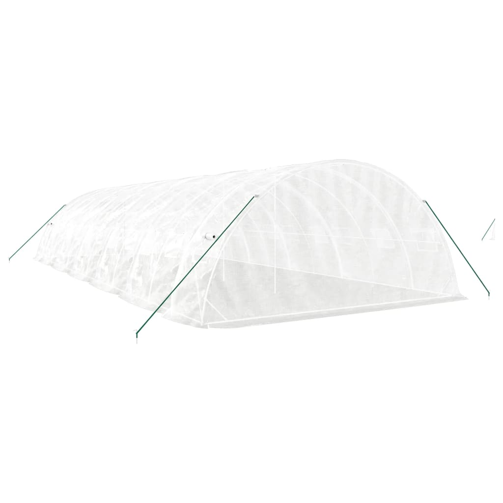vidaXL Greenhouse with Steel Frame White 60 m² 12x5x2,3 m 6