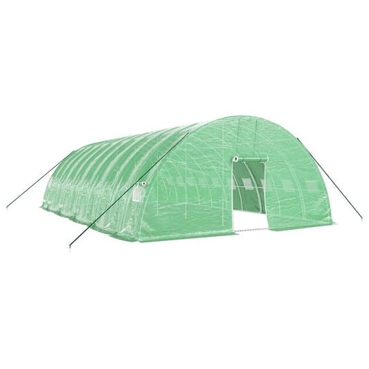 vidaXL Greenhouse with Steel Frame Green 60 m² 10x6x2,85 m 2