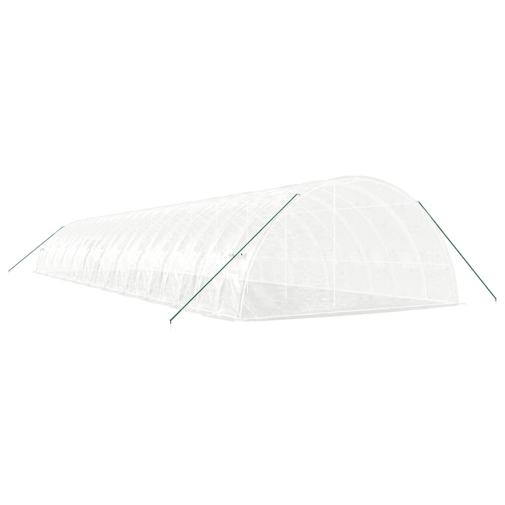 vidaXL Greenhouse with Steel Frame White 132 m² 22x6x2,85 m 6
